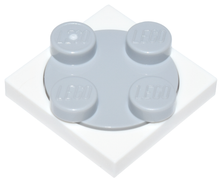 Plaatje in Gallery viewer laden, LEGO® los onderdeel Draaischijf in kleur Wit 3680c02