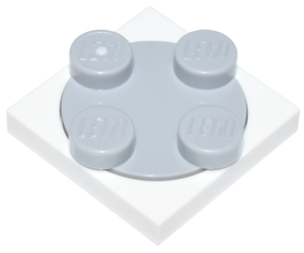 LEGO® los onderdeel Draaischijf in kleur Wit 3680c02