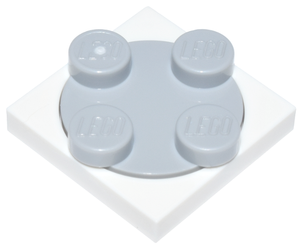 LEGO® los onderdeel Draaischijf in kleur Wit 3680c02