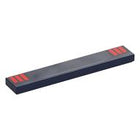 LEGO® los onderdeel Tegel met Motief Donkerblauw 6636pb349