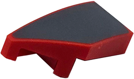 LEGO® los onderdeel Wig met Motief in kleur Rood 29120pb031