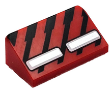 Plaatje in Gallery viewer laden, LEGO® los onderdeel Dakpan met Motief Rood 85984pb436