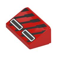 Plaatje in Gallery viewer laden, LEGO® los onderdeel Dakpan met Motief Rood 85984pb436