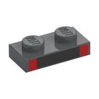 LEGO® Plaat met Motief Donker Blauwachtig Grijs 3023pb06
