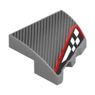 Plaatje in Gallery viewer laden, LEGO® Wig met Motief Licht Blauwachtig Grijs 5095pb001