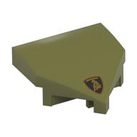 LEGO® los onderdeel Wig met Motief Olijfgroen 66956pb11