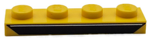 Plaatje in Gallery viewer laden, LEGO® los onderdeel Plaat met Motief in kleur Geel 3710pb003