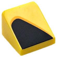 Plaatje in Gallery viewer laden, LEGO® los onderdeel Dakpan met Motief Geel 54200pb121R