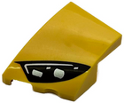 LEGO® los onderdeel Wig met Motief in kleur Geel 80177pb009