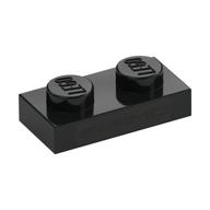 LEGO® los onderdeel Plaat met Motief in kleur Zwart 3023pb09