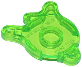LEGO® onderdeel Tegel Rond Doorschijnend Helder Groen 80677