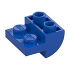 LEGO® los onderdeel Dakpan Gebogen Omgekeerd Blauw 1750