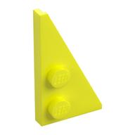 LEGO® los onderdeel Wig Plaat in kleur Neon geel 65426
