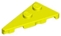 LEGO® los onderdeel Wig Plaat in kleur Neon geel 65429