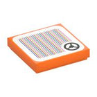 LEGO® los onderdeel Tegel met Motief Oranje 3068pb2334