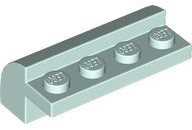 LEGO® los onderdeel Dakpan Gebogen in kleur Licht Aqua 6081