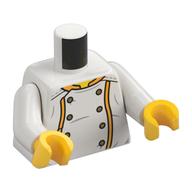 LEGO® los onderdeel Lijf met Motief Wit 973pb5501c01