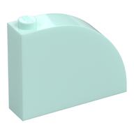 LEGO® los onderdeel Dakpan Gebogen in kleur Licht Aqua 65734