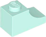 Plaatje in Gallery viewer laden, LEGO® los onderdeel Steen Boog in kleur Licht Aqua 78666