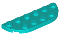 LEGO® los onderdeel Plaat Rond Donker Turkoois 18980