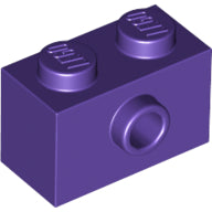 Plaatje in Gallery viewer laden, LEGO® los onderdeel Steen Aangepast Donkerpaars 86876