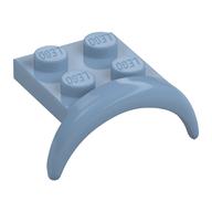 LEGO® los onderdeel Spatbord in kleur Zandblauw 49097