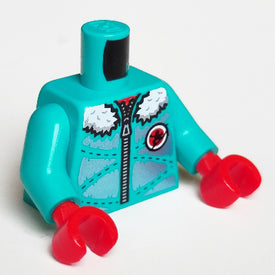 LEGO® onderdeel Lijf met Motief Donker Turkoois 973pb5550c01
