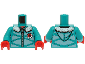 LEGO® onderdeel Lijf met Motief Donker Turkoois 973pb5550c01