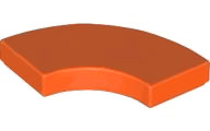 LEGO® los onderdeel Tegel Rond Roodachtig Oranje 27925
