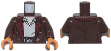 Plaatje in Gallery viewer laden, LEGO® onderdeel Lijf met Motief Donker Bruin 973pb5767c01