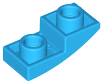 LEGO® los onderdeel Dakpan Gebogen Donker Azuurblauw 24201