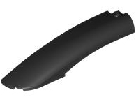 LEGO® los onderdeel Wig in kleur Zwart 77180