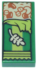 Plaatje in Gallery viewer laden, LEGO® los onderdeel Tegel met Motief Groen 3069pb1264