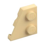 Plaatje in Gallery viewer laden, LEGO® los onderdeel Wig Plaat in kleur Geelbruin 24299