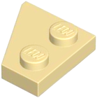 LEGO® los onderdeel Wig Plaat in kleur Geelbruin 24307