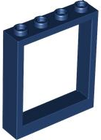 LEGO® los onderdeel Deurkozijn in kleur Donkerblauw 6154