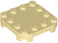 LEGO® los onderdeel Plaat Aangepast in kleur Geelbruin 66792