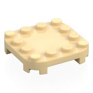 LEGO® los onderdeel Plaat Aangepast in kleur Geelbruin 66792