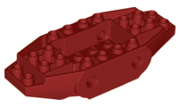 LEGO® los onderdeel Onderstel in kleur Donkerrood 65186