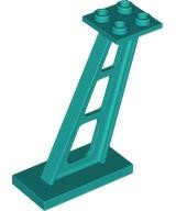 Plaatje in Gallery viewer laden, LEGO® los onderdeel Steunpilaar Donker Turkoois 4476b