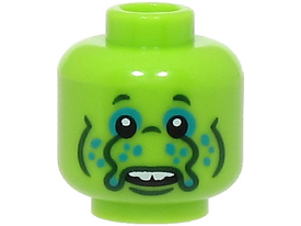 LEGO® los onderdeel Hoofd in kleur Limoen 3626pb3327