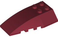 LEGO® los onderdeel Wig in kleur Donkerrood 43712