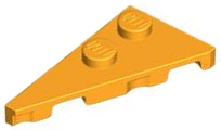 Plaatje in Gallery viewer laden, LEGO® los onderdeel Wig Plaat Helder Licht Oranje 65429