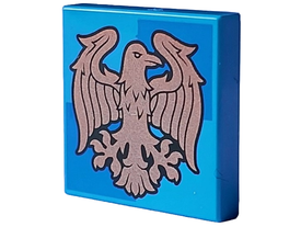 LEGO® Tegel met Motief Donker Azuurblauw 3068pb2357