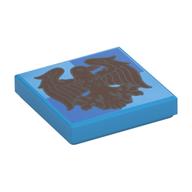 Plaatje in Gallery viewer laden, LEGO® Tegel met Motief Donker Azuurblauw 3068pb2357