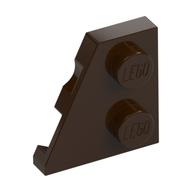 Plaatje in Gallery viewer laden, LEGO® los onderdeel Wig Plaat in kleur Donker Bruin 24299