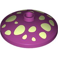 Plaatje in Gallery viewer laden, LEGO® los onderdeel Schaal met Motief Magenta 43898pb012