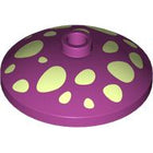 LEGO® los onderdeel Schaal met Motief Magenta 43898pb012