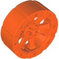 LEGO® los onderdeel Wiel in kleur Roodachtig Oranje 55817