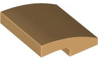 Plaatje in Gallery viewer laden, LEGO® los onderdeel Dakpan Gebogen Licht Geelbruin 15068